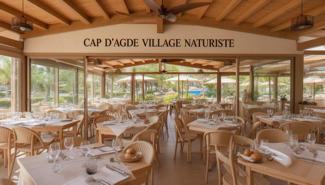 Illustration de restaurant cap d'agde village naturiste